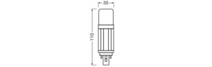 DULUX LED D VT EM & AC MAINS V 5.5W 865 G24D LEDVANCE 4099854502774