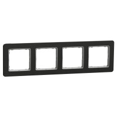 Rámeček čtyřnásobný Leštěný Titan,Sedna Design/Elements SCHNEIDER SDD372804U