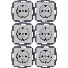 943047058 Profi-Pack: 6 Earthed socket o