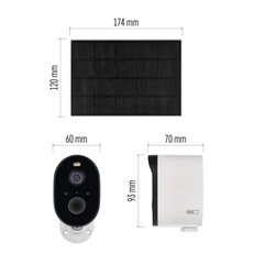 GoSmart Venkovní bateriová kamera IP-1150 SNAP s WiFi a solárním panelem H4073