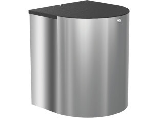 Pouzdro ELEVATOR COVER k montáži do horní kuchyňské linky, leštěný hliník
