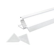 Rohový profil pro LED pásky ORO PROFIL UNI COR WHITE 2M S SET LED-POL ORO32024