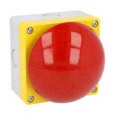 Lovato LP9P11R Nouzový spínač d90mm červený hříbek 1 zap+1 vyp kontakt