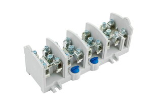 Stoupací svorkovnice OBL 25/16-4 krytá na DIN/panel 4p. 1x 25mm2 a 4x16mm2