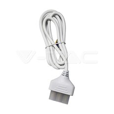 Power Cable White 1,5m 3x0,75mm2, V-TAC SKU10180