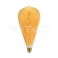 LED Bulb 4W Filament Spiral ST120 2700K Amber Glass VT-2273, V-TAC SKU23172