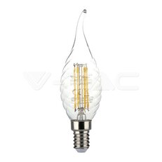 LED Bulb 4W Filament E14 Twist Candle Tail 3000K   VT-1995-N, V-TAC SKU214308
