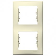 Sedna Rámeček dvojnásobný vertikální, Beige SCHNEIDER SDN5801147