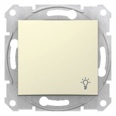 Sedna Ovládač tlačítkový ''světlo'', řazení 1/0, Beige SCHNEIDER SDN0900147