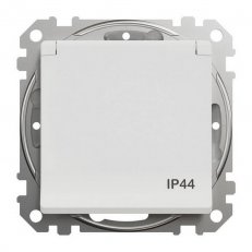 Sedna D/E Zásuvka 230V 16A IP44 šroubová, Bílá SCHNEIDER SDD211013