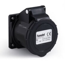 Vestavná zásuvka IP44/230V/16A/3P černá, přímá - SpeedPRO FAMATEL 23480