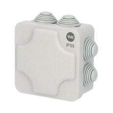 Krabice SolidBOX 68002 IP55 102x102x47mm plné víko stupň. vývodky (7x) FAMATEL