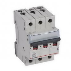 TX3 JISTIČ, 3 PÓLOVÝ, CHAR. D, 25A 6000A LEGRAND 403757