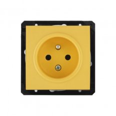 Obzor Elegant DSE Z1-89009-000000 Zásuvka jednonásobná slunečnicově žlutý kryt