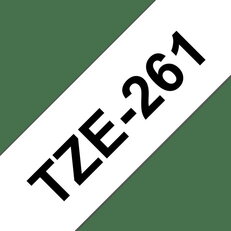 Páska BROTHER TZe-261, bílá/černá (36mm, laminované)