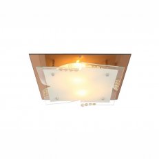 Stropní svítidlo DUBIA bílá/chrom 2xE27 ILLU 60W 230V GLOBO 48084-2