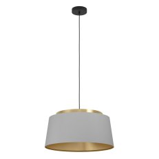 Závěsné svítidlo ALMERIMAR 3xE27 černá/kartáč. mosaz/šedá 120W IP20 EGLO 390173
