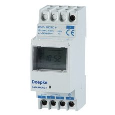 Digitální spínací hodiny Data Micro +  0 sp. 0 rozp. 1 přep. 230V AC 09800031