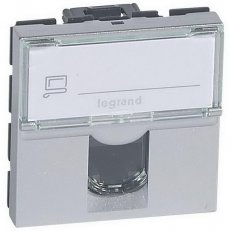 MOSAIC 1XRJ45 UTP CAT.6 2MODULOVÝ HLINÍK LEGRAND 079464