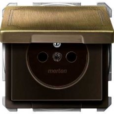 Schneider MTN2610-4143 Zásuvka 250V/16A se zemnícím kolíkem,víčko,S-Design