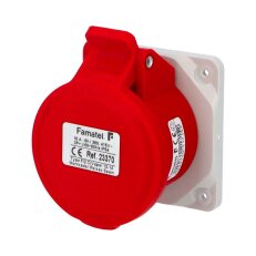 Vestavná zásuvka IP44/400V/16A/4P 6h, přímá - SpeedPRO FAMATEL 23370