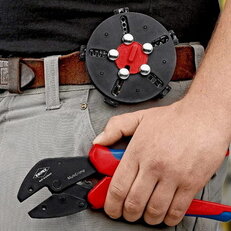 KNIPEX MultiCrimp Lisovací kleště s výměnným zásobníkem 250 mm 97 33 02