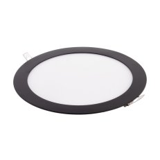 BLN18-LED panel 18W-CW studená bílá kulatý černý T-LED 102138