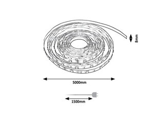 LED Strip, 16W, 1500lm, 4000K, L500cm RABALUX 79025