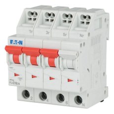 PLI-C10/3N Jistič PLI (bezšroubové svorky nahoře) char C 3+N-pólový 10kA 10A