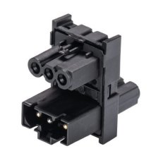 rozvodný blok 1/2, 3-pól, gesis mini, černý WIELAND 91.030.6053.1