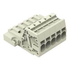Konektor s pájecími piny Push-in CAGE CLAMP 10mm2 šedá 5pól. 831-3205/109-000