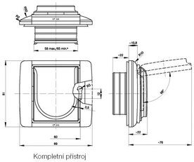 Zásuvka ABB ELEMENT/TIME s ochr. kolíkem clonky IP44 bílá/bílá 5518E-A02999 03