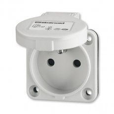 ABB ZásuvkaVestavná 1násobná s ochranným kolíkem,sVíčkem,bezšroubová,IP54