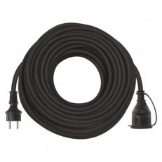 Venkovní prodlužovací kabel 30 m/1 zásuvka/černý/guma-neopren/230 V/1,5 mm2