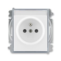 ABB ELEMENT zásuvka s kolíkem bílá/ledová šedá 6619E-A06352 04 (náhrada 5519)