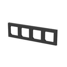 Čtyřrámeček ABB LEVIT M (3901H-A05040 63) onyx/kouřová černá BLISTR