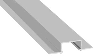 Hliníkový profil AL-PROFIL HIRO SILVER 2M (10-0854-20) GREENLUX GXLP2065