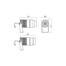 XDOT ADJ. PROJECTOR 18W 100-265V AC 4000