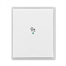 ABB Element,Time Kryt 1násobný symbol stmívání bílá/ledová bílá 6220E-A01004 01