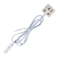 Konektor pro DC lištu s výstupním konektorem L815 (zásuvkou) max. 3A bílá barva