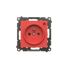 Zásuvka silová 1 násobná typ E (přístroj