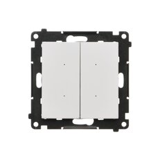 Spínač 2 násobný, elektronický, bílá matná TEW2.01/111