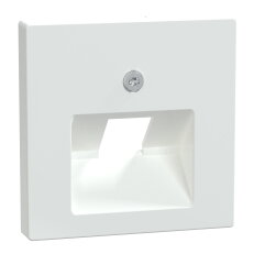 Centrální deska, Merten System M, RJ45, jednoduchá, active white, lesklý plast