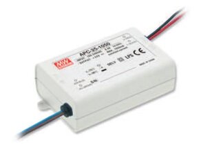 Proudový zdroj pro LED 25W 9-24V 1050mA MEAN WELL APC-25-1050