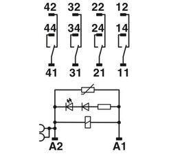Reléový modul RIF-2-RPT-LV-120AC/4X21 PHOENIX CONTACT 2903305