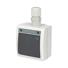 ATLAS 2K IP65 Tlačítko symbol 'světlo' č.1/0 s vývodkou M20, na povrch, šedý