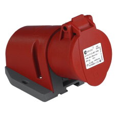 Nástěnná zásuvka 4x32A/IP44, Quick Connect TP ELECTRIC 432-6-ZN-Q