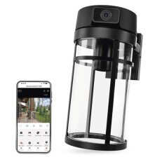 GoSmart Venkovní otočná kamera IP-1300 LANTERN s WiFi a světlem,černá EMOS H4074