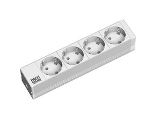 Bachman 333.0122 10'' 1U 4xCEE7/3 power 2,0m CEE7/7 208mm