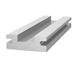 Spojovací vodorovná lišta, lesklý hliník Insertion Rail konektor